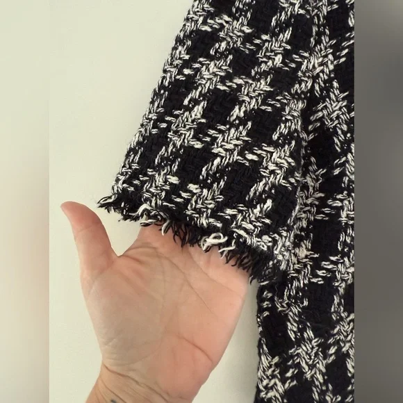 Zara Tweed Peplum Top, size medium - Picture 7 of 10